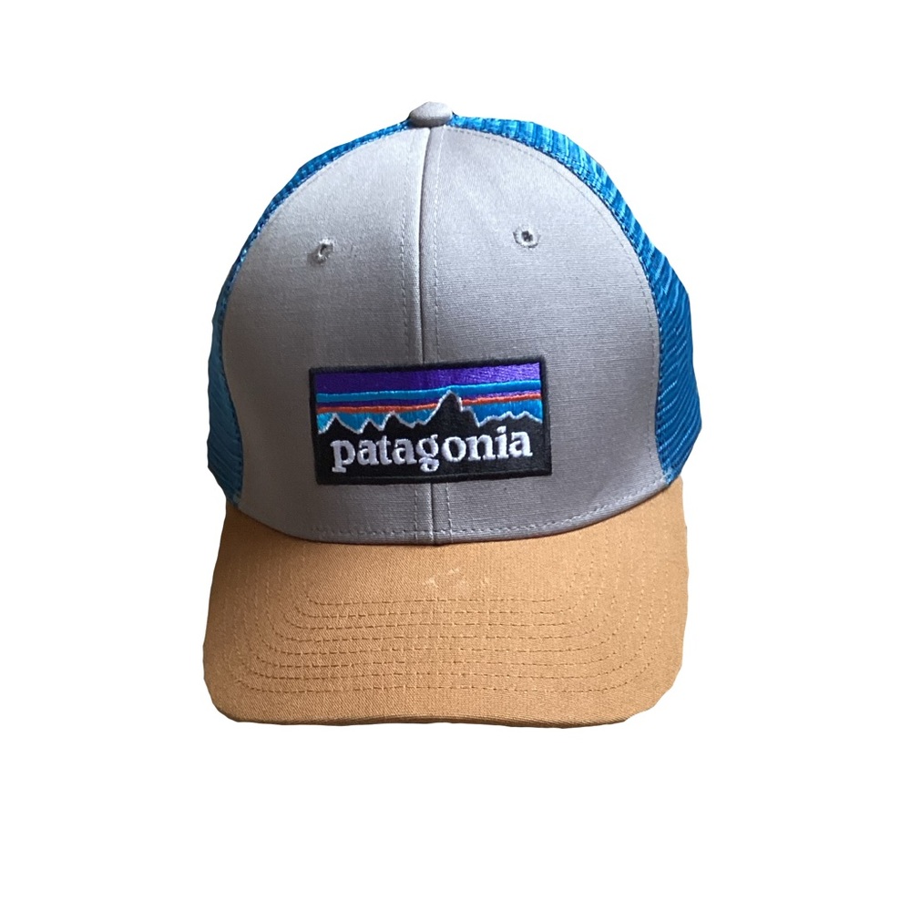 Patagonia Two-Tone Trucker Hat in Gray, Blue & Tan